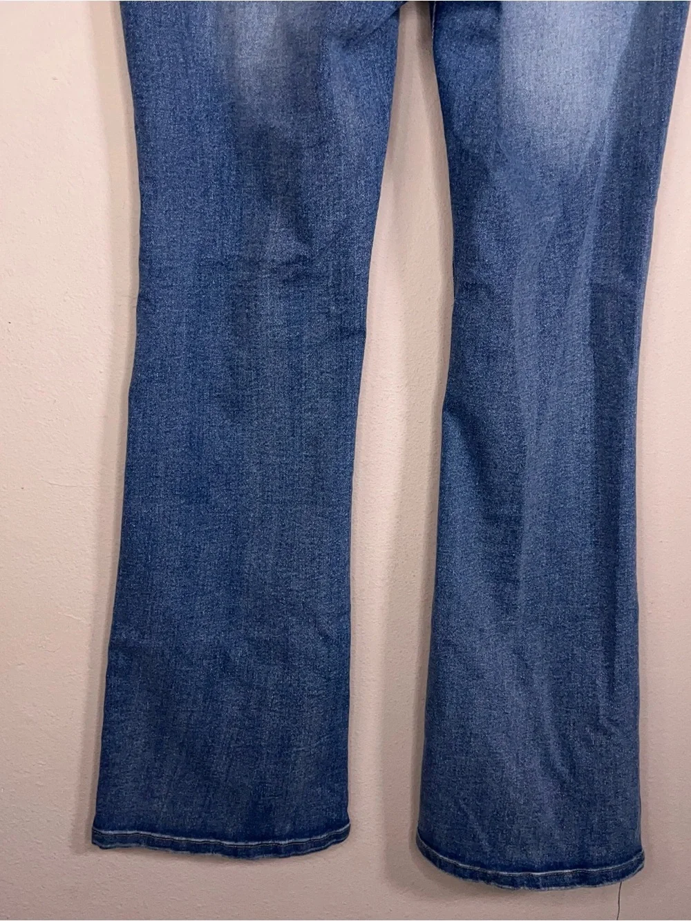 Size 9 Rise Supply Co Blue Denim Jeans Bootcut Style Cotton Blend